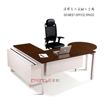 Standing Executive Wooden Office Desk Height Adjustable Desk