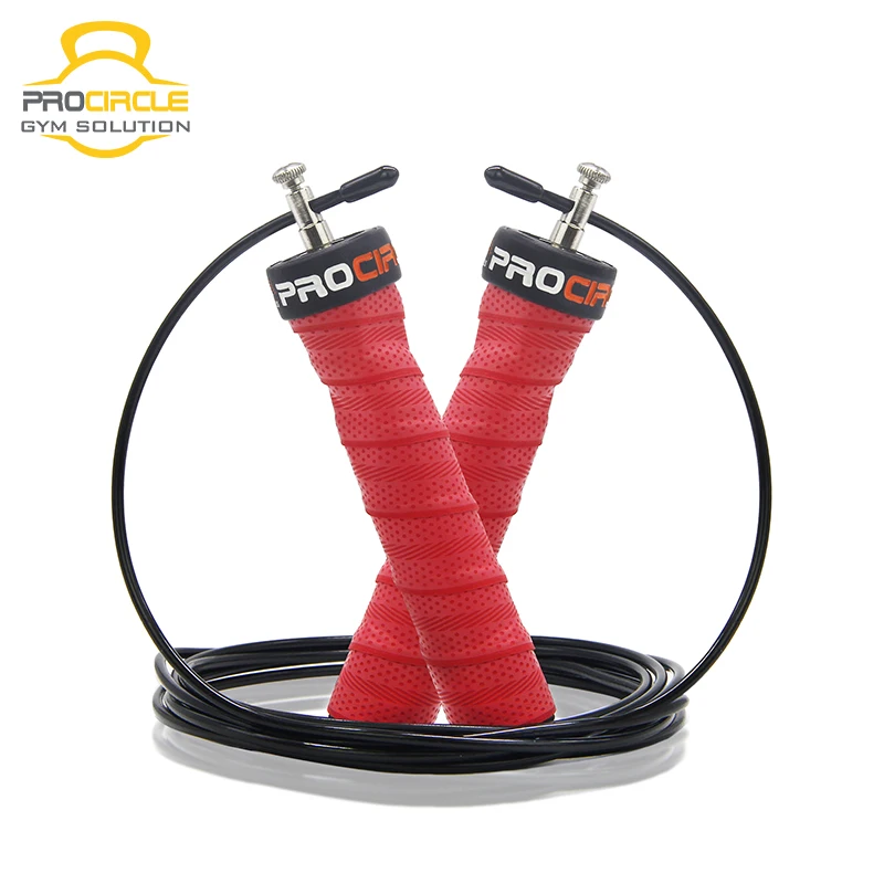 

PP Handle Customized Logo Antiskid Sweat-absorbent Speed Jump Rope