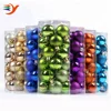 6cm colorful shiny matt glitter decoration china supplier 2014 christmas ball