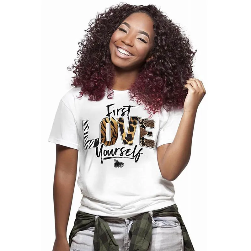 

New Fashion Casual O Neck Letter Printed T-shirt, N/a