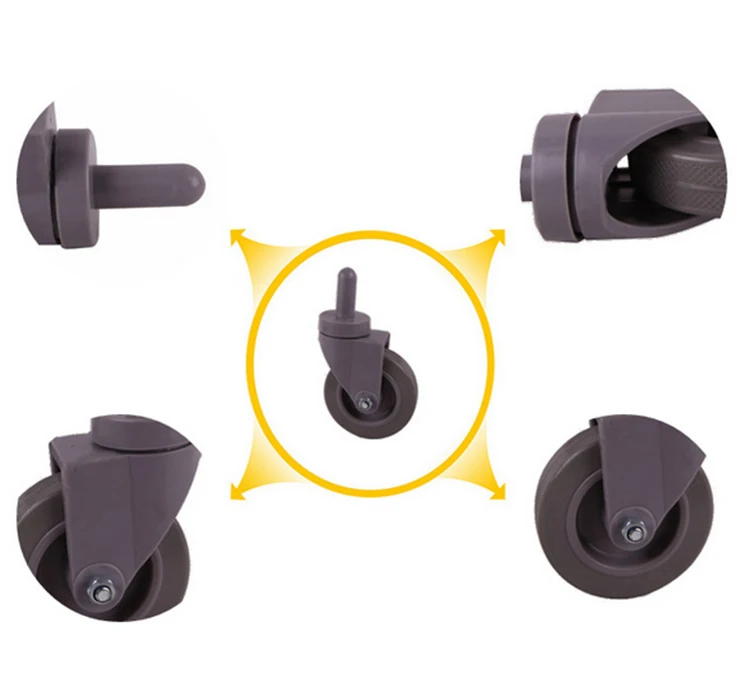 3 Inch Pvc Swivel Threaded Stem Caster Wheels,Floor Sweeper Roller