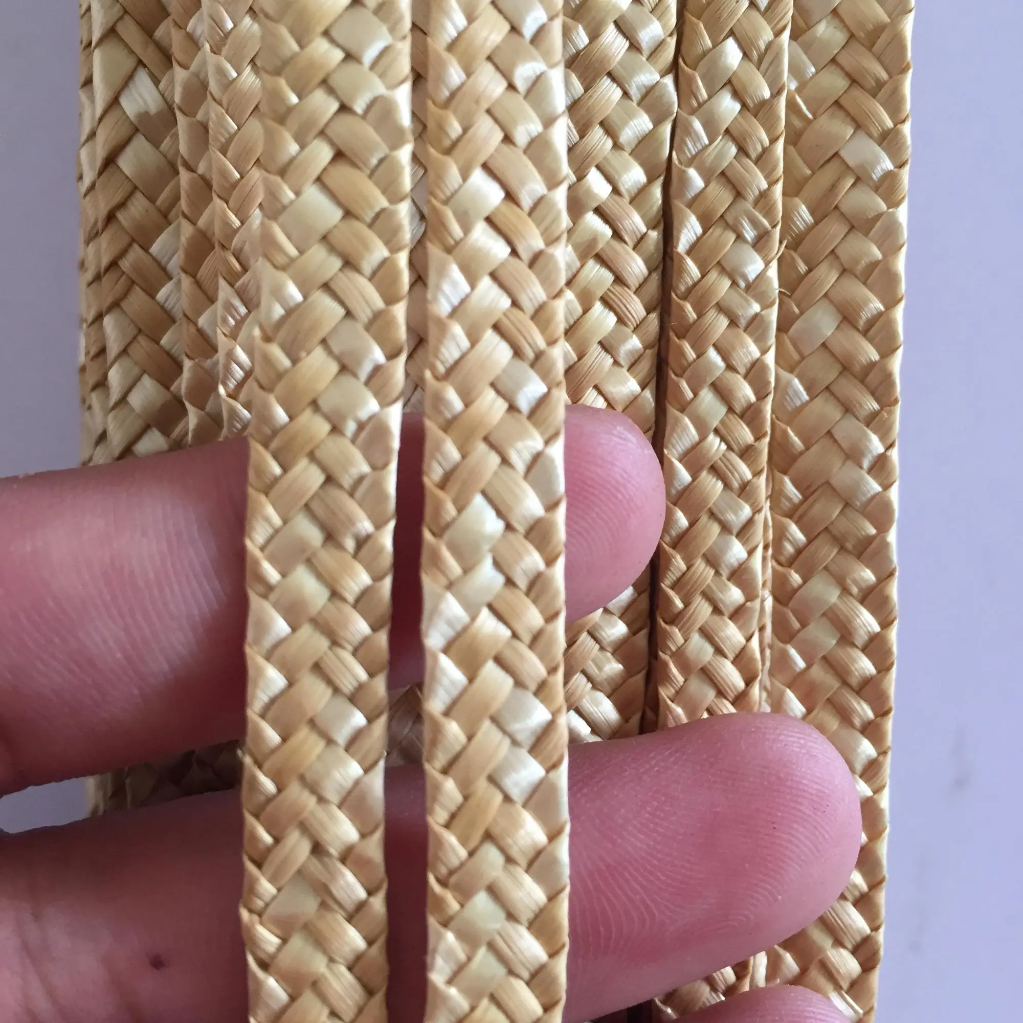 Handmade 6-7 Mm Natural Wheat Straw Braids - Buy Handmade Wheat Straw