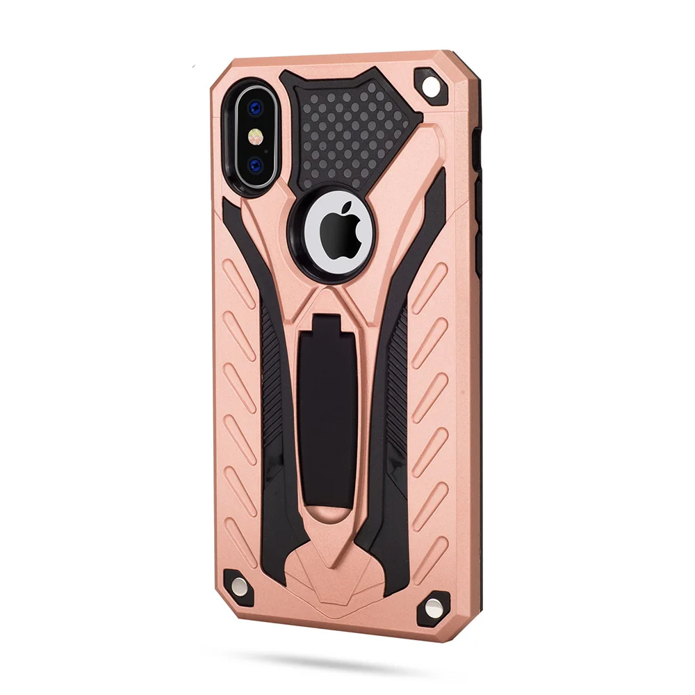 

OTAO Shockproof Armor Hybrid Phone Cases For iPhone XS MAX XR X 8 7 6 6S Plus Bracket Coque