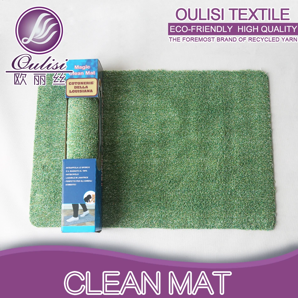 
New product eco-friendly washable rubber cotton floor carpet step mat 