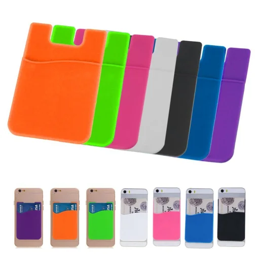 

2021 Credit Card Business Card & Id Holder Most Smartphones Cell Phone Stick on Wallet, Pantone color