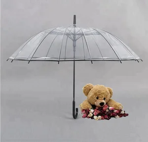 Image of Transparent Clear Bubble Dome Umbrella for Wind and Heavy Rain 23'' in Diameter