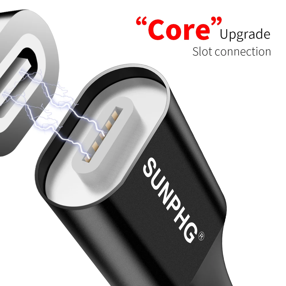 Quick Charger 2.4A Magnetic type C charging Cable Micro Usb 3 in 1 Charging Cables for Android/IOS/type C - ANKUX.COM