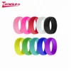 Promotion Custom Silicone Wedding Finger Ring Silicone Wedding Band Finger Logo Ring for Couples
