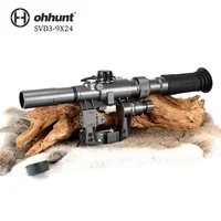 

Ohhunt Tactical Red Illuminated 3-9x24 SVD Rifle Scope Sniper RifleScope fit for SKS rifle