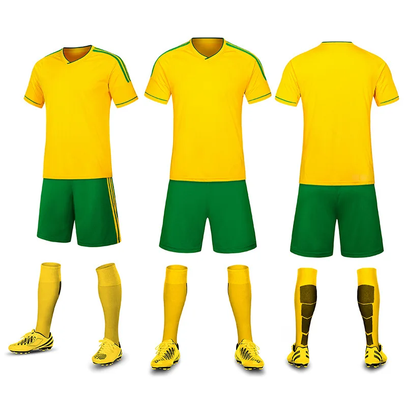 

Fashion New Jersey Men Soccer Uniform Kids Wear, White;yellow;green;blue;red;orange;black