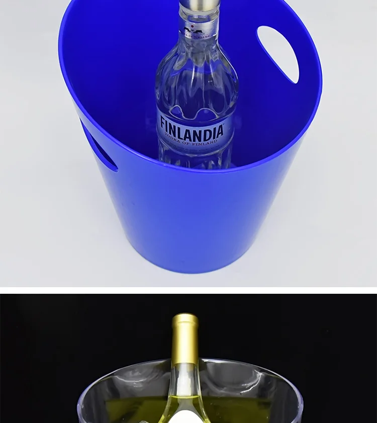 Clear Disposable Wine Coolers Plastic Ice Bucket With Handle Buy Clear Ice Bucket,Plastic Wine