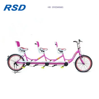 three seat bicycle