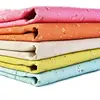 Vintage polyester linen fabric for DIY patchwork sewing pillow cover or bag sewing material