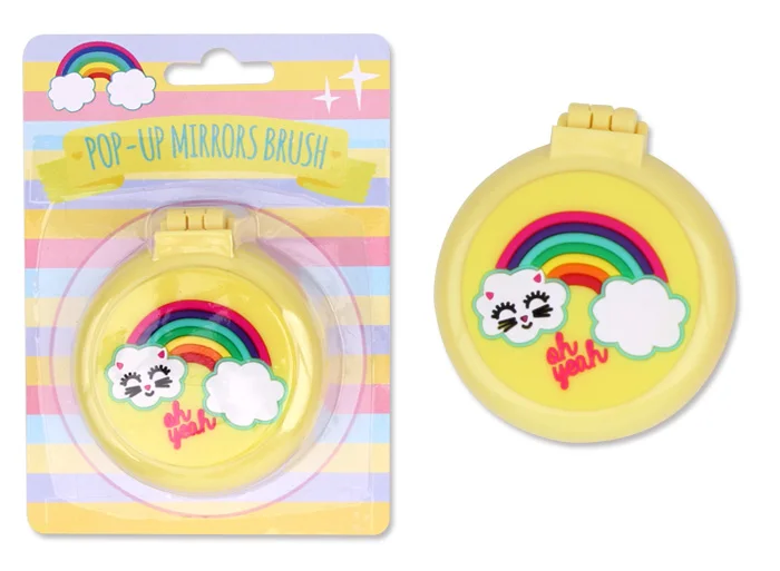 Licheng Mi31 Cute Unicorn Comb Mirror Set,Hair Brush And Mirror Set For