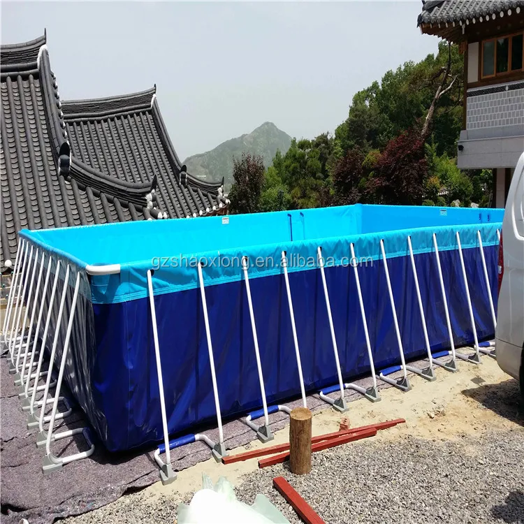 Hot Sale Large Inflatable Metal Frame Swimming Pool PVC