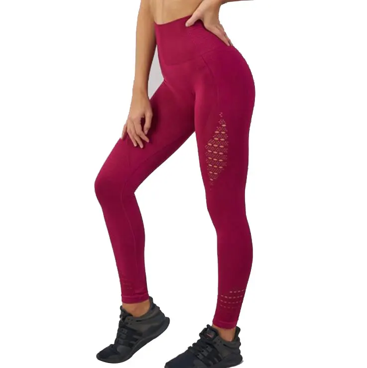 Accept Oem Print Logo Best Selling Women Seamless Fitness Leggings Athletic Gym Wear Tights Workout Running Yoga Pants