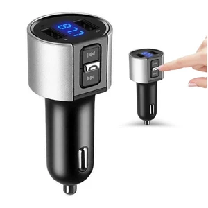 Car FM Transmitter USB Charger LED Display