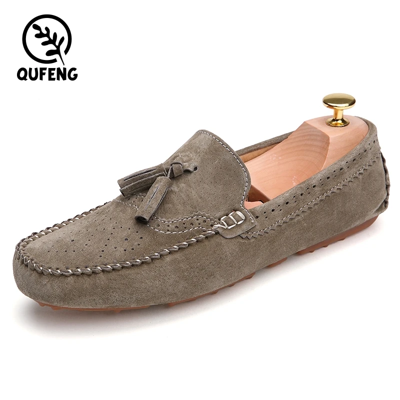 

Mens Leather Loafer Shoes,Men Driving Loafer, Black,grey