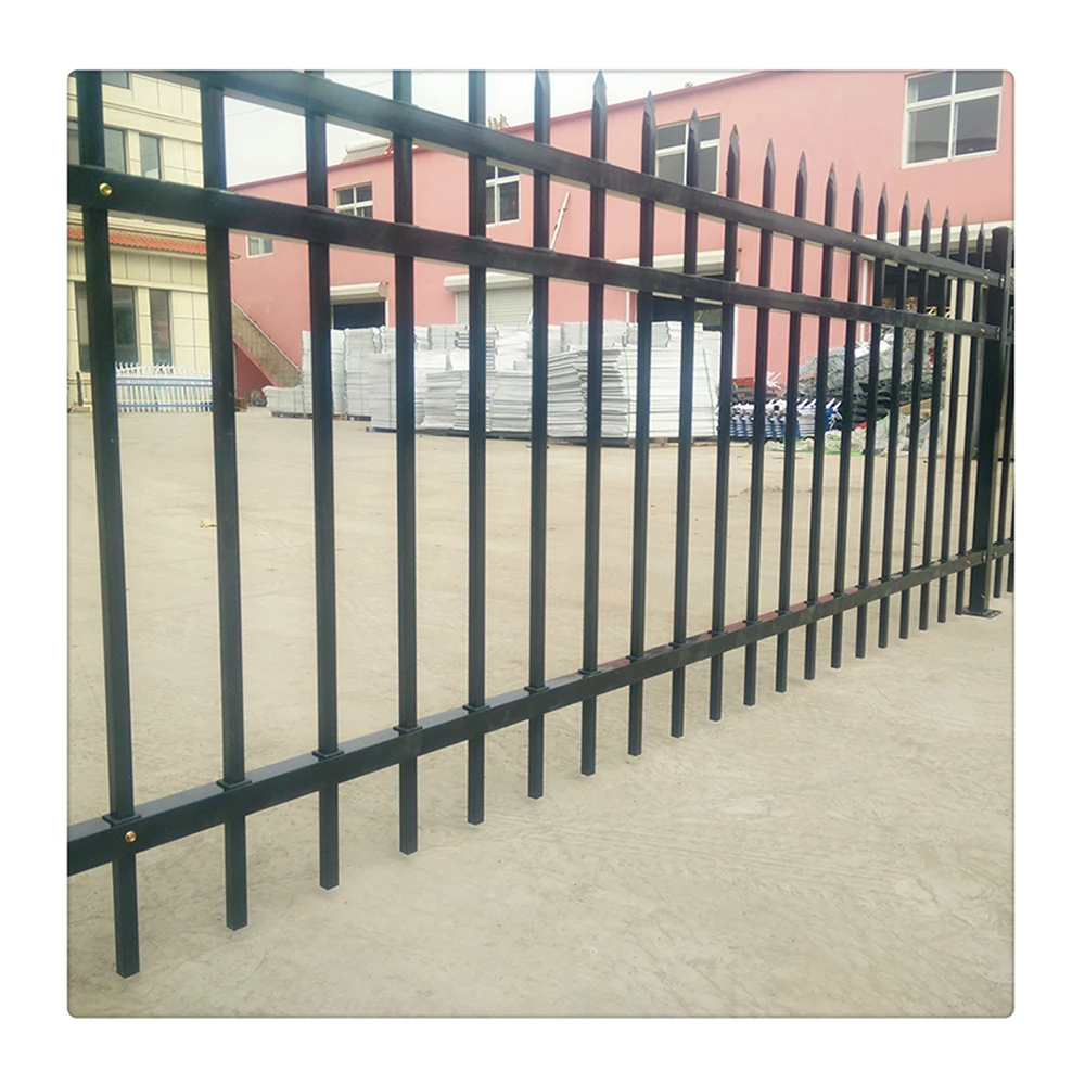 

Tubular Fencing Steel Spear Top Black Security Fence Panels