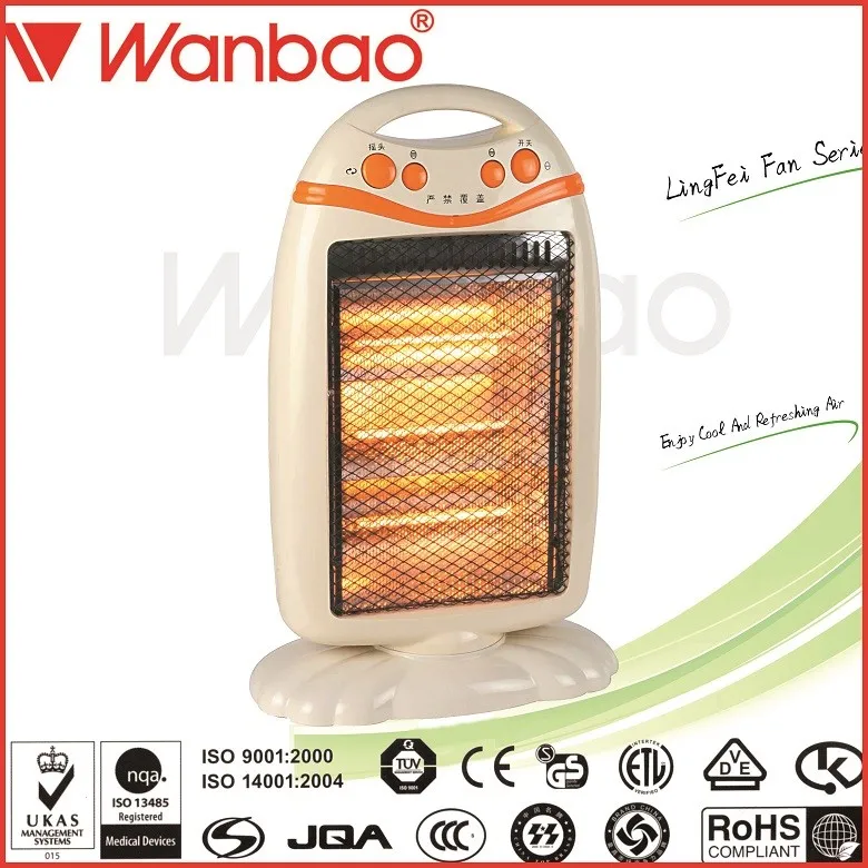1200w Room Tubular Electric Halogen Heater Halogen Infrared Heater With
