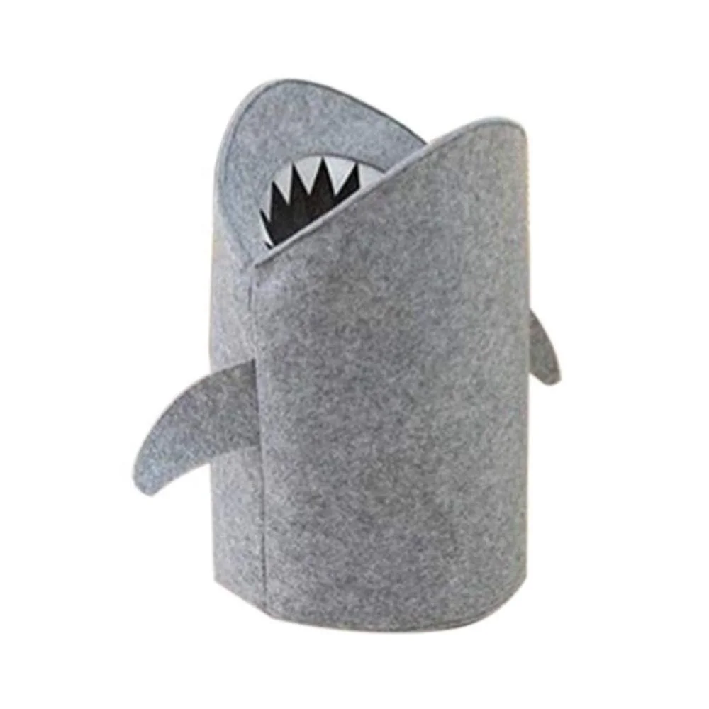 

Felt Cloth Folding Laundry Storage Basket Clothes Toy Storage Bag Shark Design, Customized