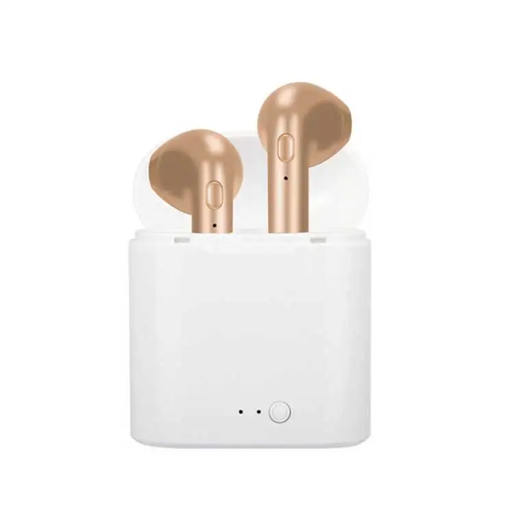 

Wish Dropshipping White Wireless Charging Active Noise Cancelling Earbuds i7S Mini