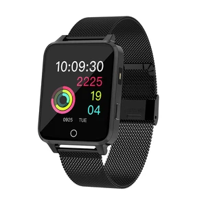 Microwear X9 square full touch big screen Smart band smart watch IP68Waterproof Multi-Mode Heart Rate steps Change Metal/Silicon
