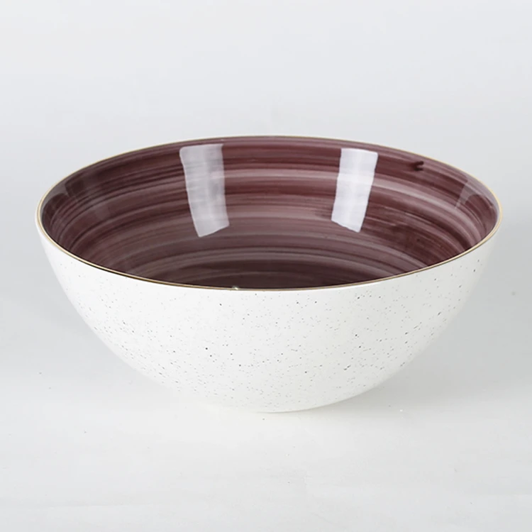 Home goods bulk unique design various color flat purple spiral 7.5 inch cheap ceramic plate 