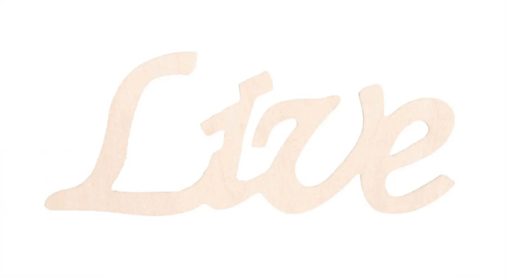 Darice 9110-37 Wood Script Word, Live
