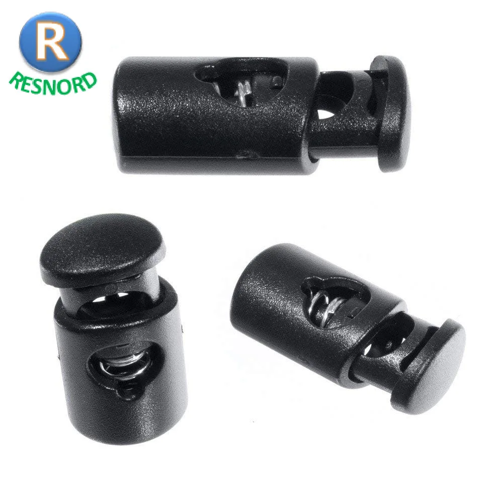 
Multi Colour Plastic Cord Locks End Spring Stop Toggle Stopper Lock 