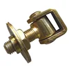 round plates jointed hinge with nut and U plate welded to leaf swing gates