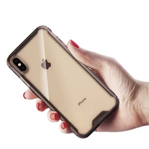 New fashion colorful transparent acrylic tpu phone case cover for iphone x / xr / xs max