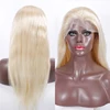 Cheap 10a Grade Peruvian Hair Wigs With Lowest Price 613 Straight Full Lace Front Wig Silk Base Blonde Wig