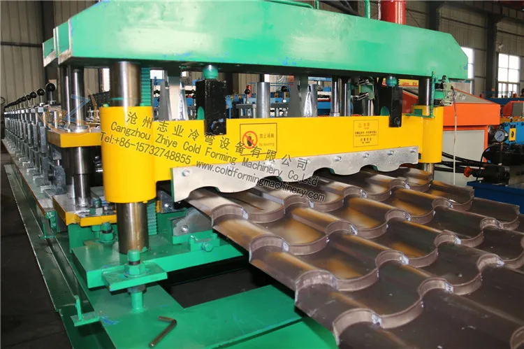 Automatic Glazed Roof Tile Roll Forming Machinery