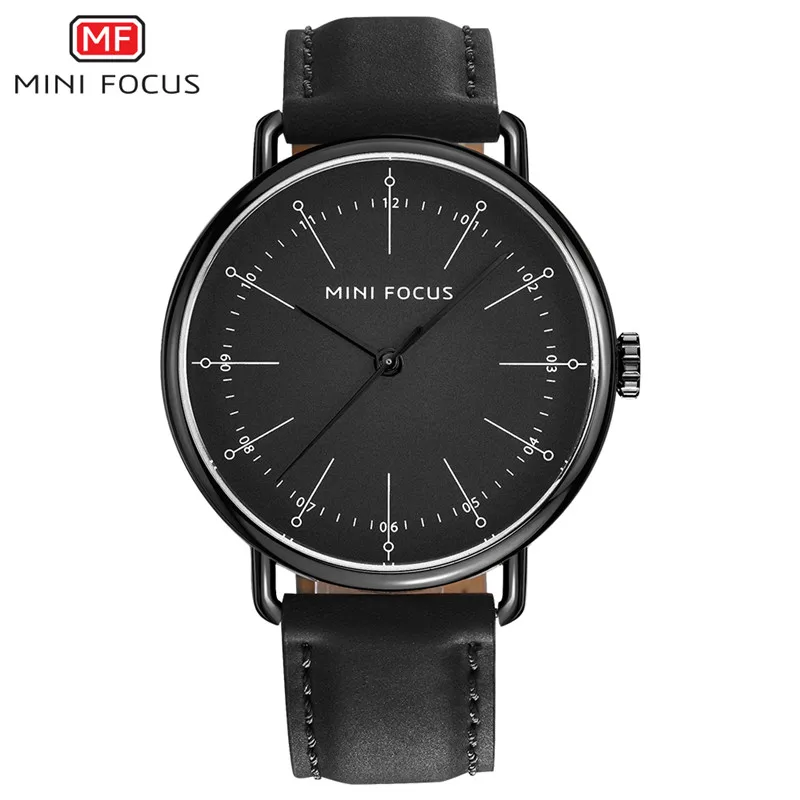 

Casual Quartz Analog Black Strip Leather Band Watches Men Wrist for Boys and Girls, N/a