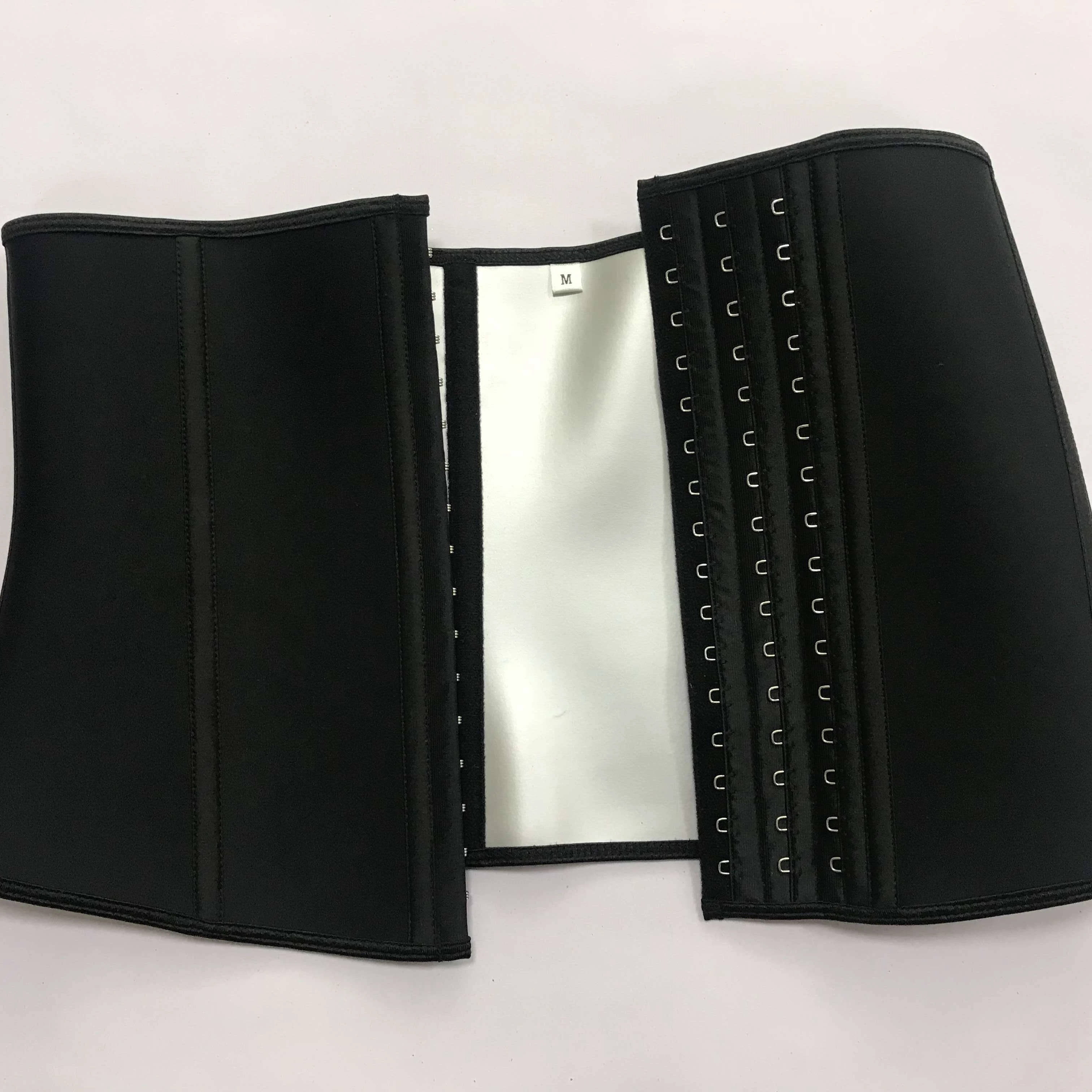 

New Product Slimming Bodyshaper Corset Sweat Fat Coating Waist Trainer Belt, Black