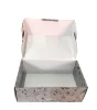 beautiful printed flat bottom wedding favour paper box for gift / candy