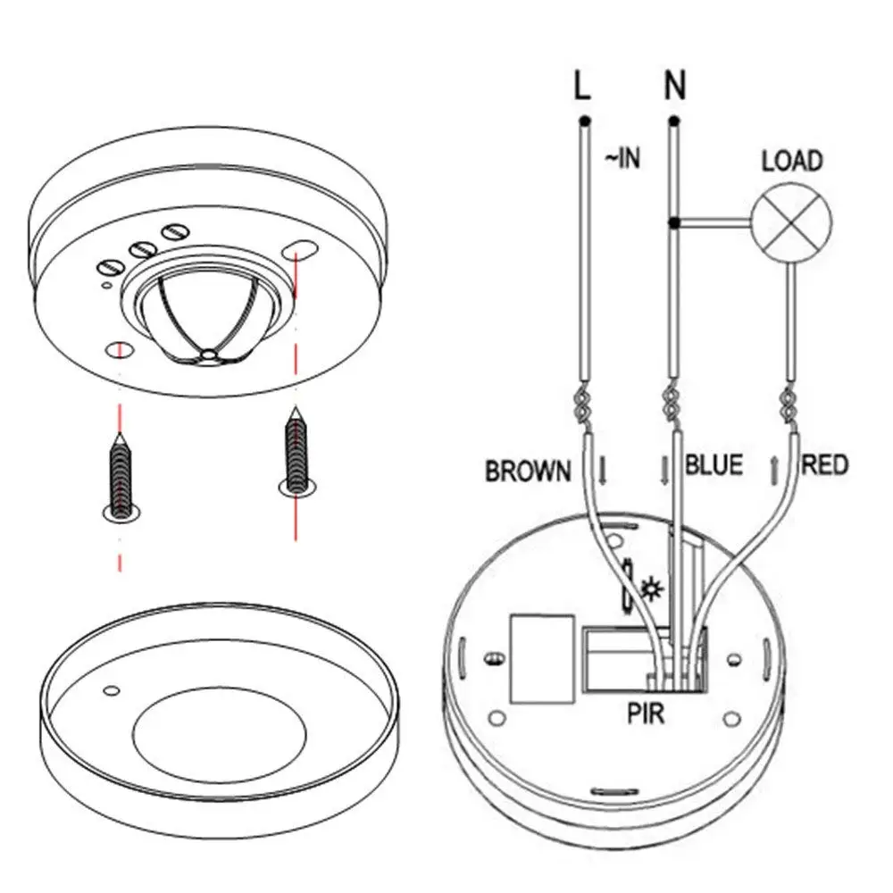 Схема подключения infrared motion sensor