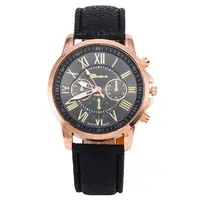 

AliExpress Man Hot Sell Leather Geneva Watches Geneva Waterproof Watches Men Wrist Digital Wholesale Cheap Clock Wristwatches
