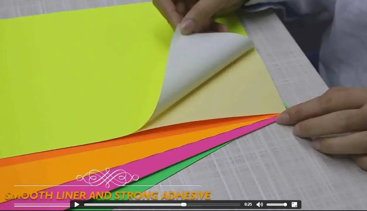 Self Adhesive Fluorescent Paper Glassine Liner in Roll Or Sheet - Buy fluorescent  paper, fluorescent sticker, fluorescent color paper Product on Shanghai  Rightint Trading Co., Ltd