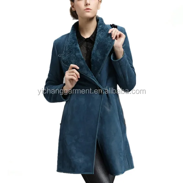 

Blue Shearling Coats For Women
