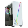 A63W High End Quality Computer Case ABS Brush and Rainbow LED Strip Lights gaming pc chassis Made in CHINA