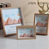 Professional manufacture white wood 3d deep shadow box photo frame series / customized size walmart