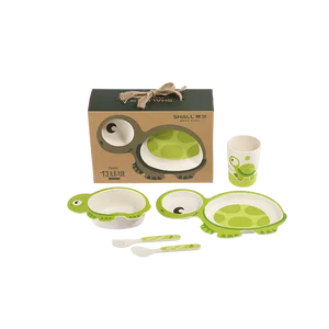 Image of Custom bamboo fiber feeding sets for kids