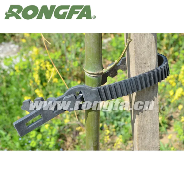 

Strong heavy soft plastic flexible rubber tree ties, Black