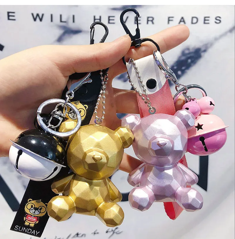 ice bear keychain miniso