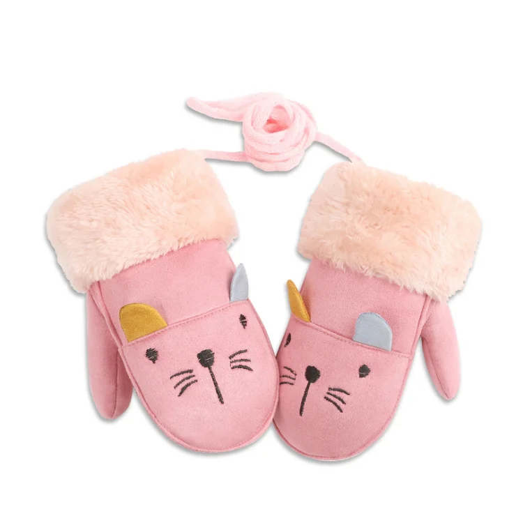 

Popular Design Women Girls Winter Warm Touchscreen Gloves Thicken Fleece Suede Texting Gloves