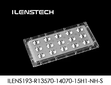 48/1 led optics lens 90 degree led lens square for car parks