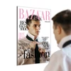 Bazaar Magazine Cover Front Page Mirror Man of the Year Supermodel Mimicking Reflector Girl Room Hanging Wall Mirror Home Decor