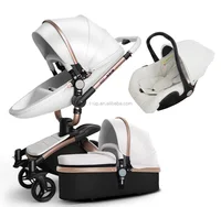 

2020 Most Popular PU leather Material Baby Pram and Baby Stroller New Type